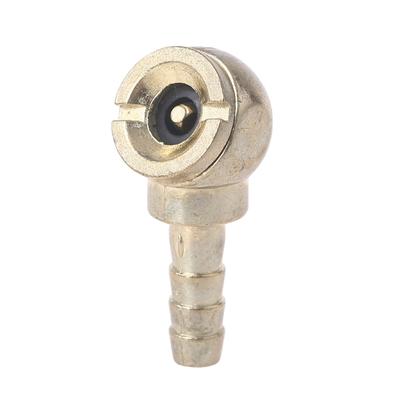 Air Chuck Tire Inflator Heavy Duty Hose Barb Ball Foot Tire Chuck Tire/Tyre Inflator Gauge Fitting Tool Compressor