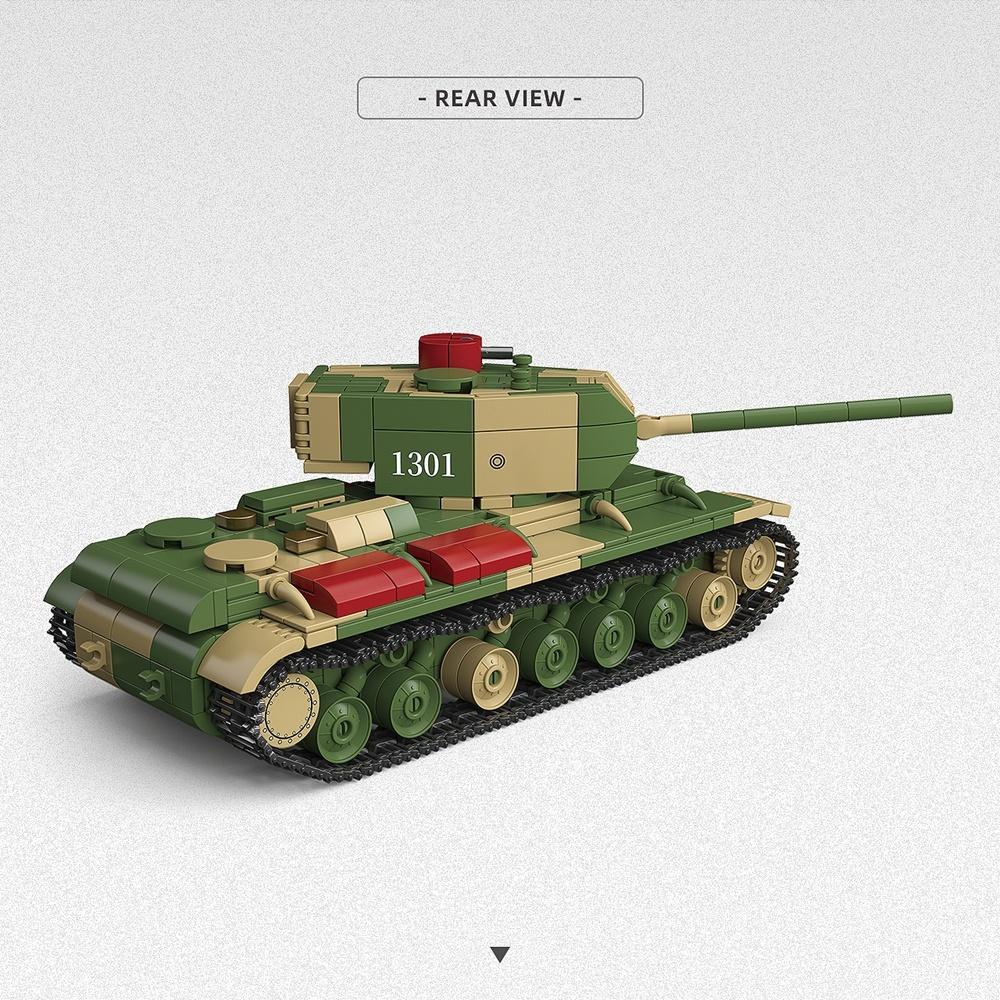 Model Toys KV-220 Heavy Tank [1:40] Large tank Bricks DIY Assembled Building Blocks Toy DIY Assembly Bricks Model Birthday Gift