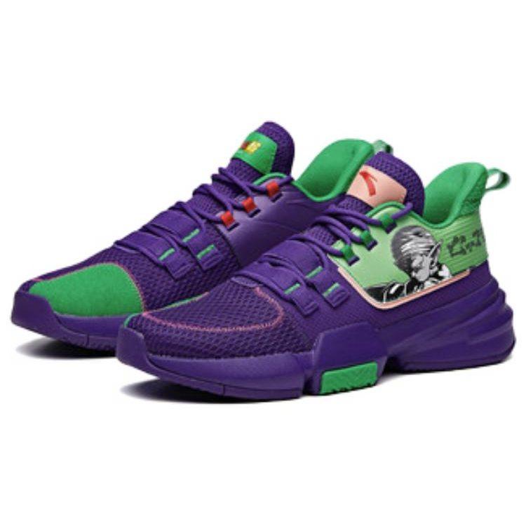 Dragon Ball Super x Anta Frivolous Series Low top Basketball Shoes Men's Purple Green 112021615-6