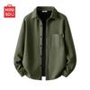 Men's American Retro Fleece Lined Corduroy Shirt Jacket