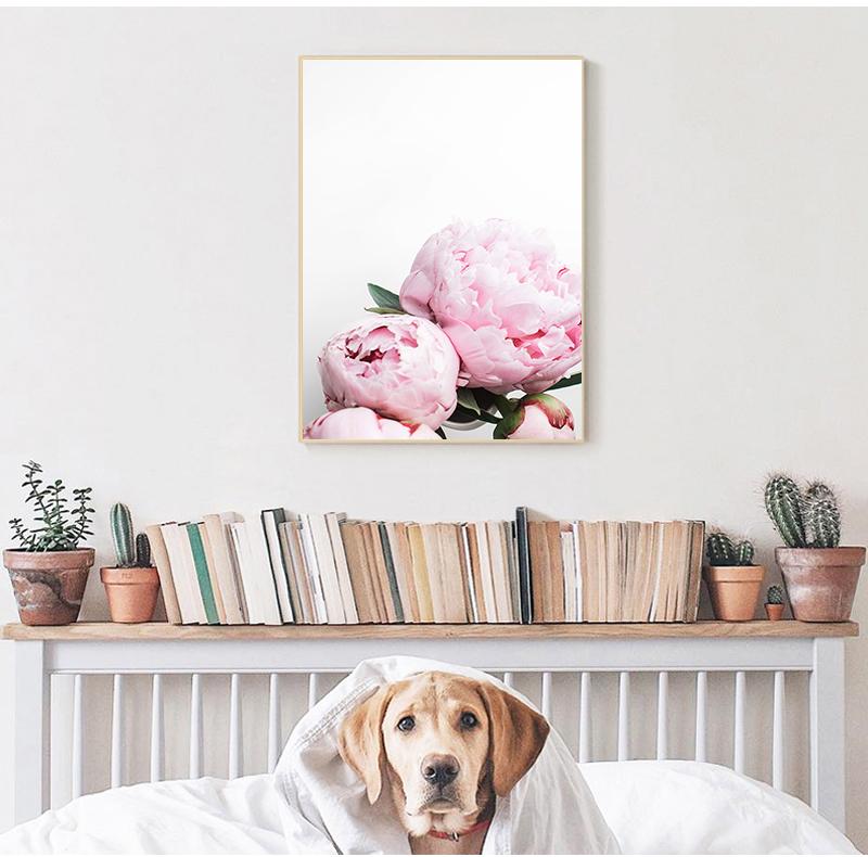 Modern Style Nordic Small Pure And Fresh Flowers And Plants Posters Art Canvas Pictures Painting Unframed For Living Room Decor