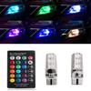 3pc T10 Car Wedge Side Light Bulb-6SMD 5050 RGB 7 Color LED Strobe Flash Lamp with Remote Control DC