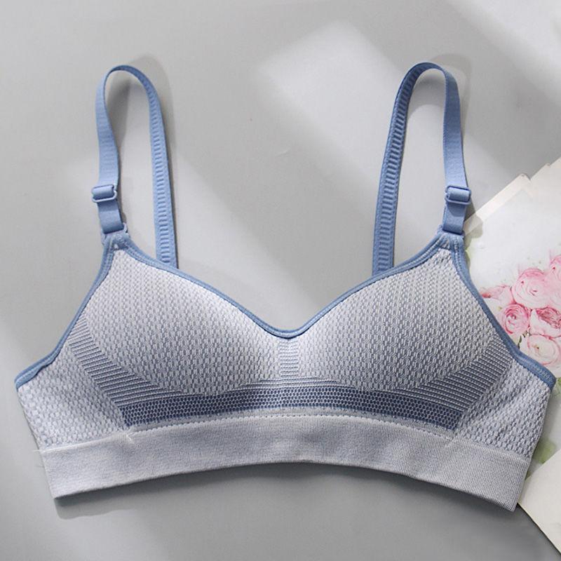 

Ethnic Style Women s Summer Thin Wire-Free Bra Comfortable Breathable Side Boob Control Underwear for Middle-Aged and Elderly Women 32/70 блакить