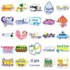 50 Chinese-English Homophone Meme Stickers: Personalized Decorative Stickers for Notebooks, Phones, and DIY Projects