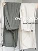 Women's Quick-Dry Military Green Cargo Pants - Spring/Summer Sun Protection, Straight-Leg, Casual Wide-Leg for Sports.