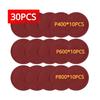 30pcs/Set 5Inch 125mm Round Hook and Loop Sandpaper Woodworking Metal Grinding Disc Abrasive Polishing Tool For Polishing