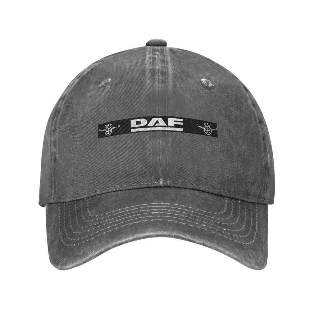 Daf Truck Classic Car Logo Washed Denim Cap Casual Baseball Caps Adjustable Hat Summer Unisex Baseball Hats
