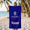 rangers fc (28) Custom Name Beach Towel Large Towel for Beach Pool Swimming Vacation Travel Gift