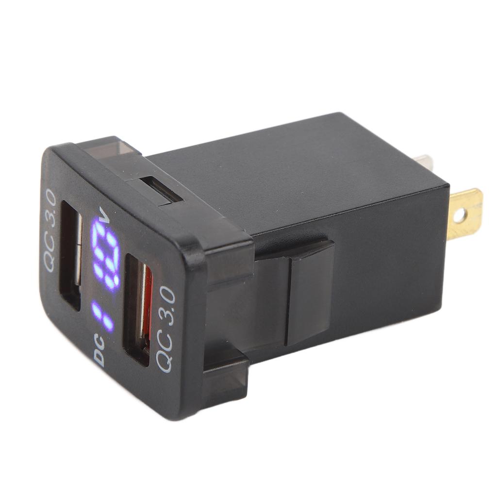 Dual USB Port  R Socket QC3.0 Fast   Charging Outlet Power Adapter for   Fortuner