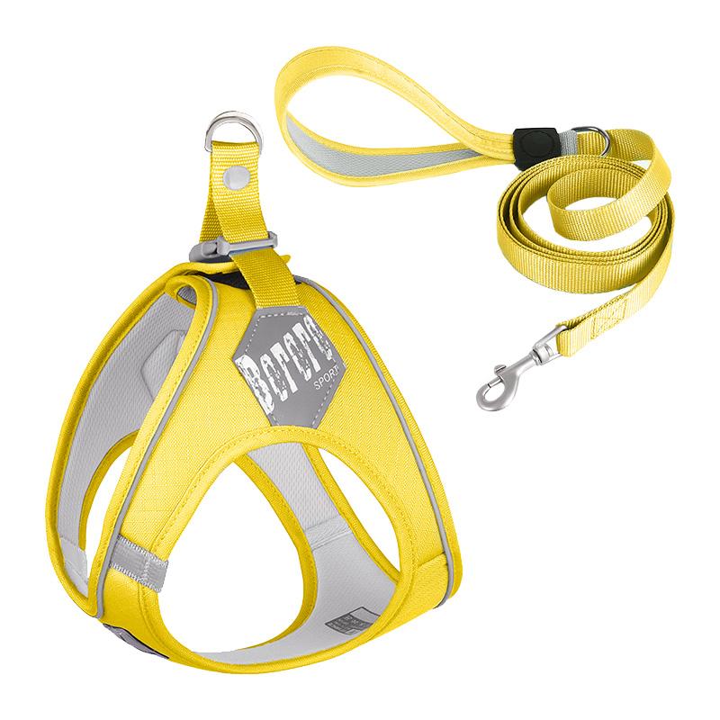 

Набор шлейки и поводка для собак Step In, регулируемый мягкий жилет для домашних животных без тяги, прочный, светоотражающий поводок для дрессировки собак маленьких и средних пород S 37-43cm Chest