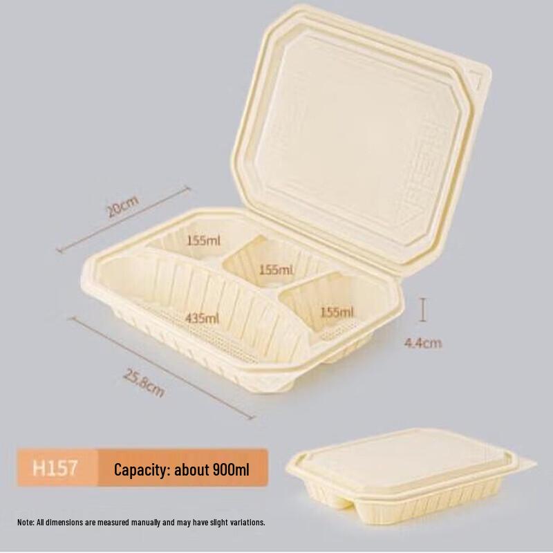 

ZLIII Biodegradable Corn Starch Food Containers with Lids