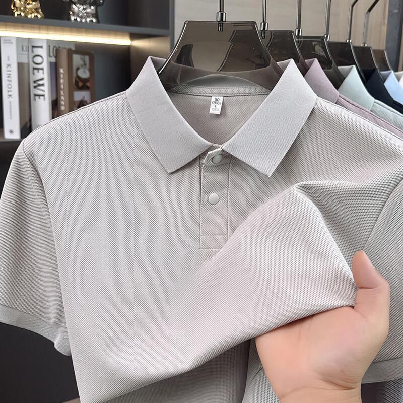 JEEP SPIRIT Men s Tencel Linen Short-Sleeve Polo Shirt 52