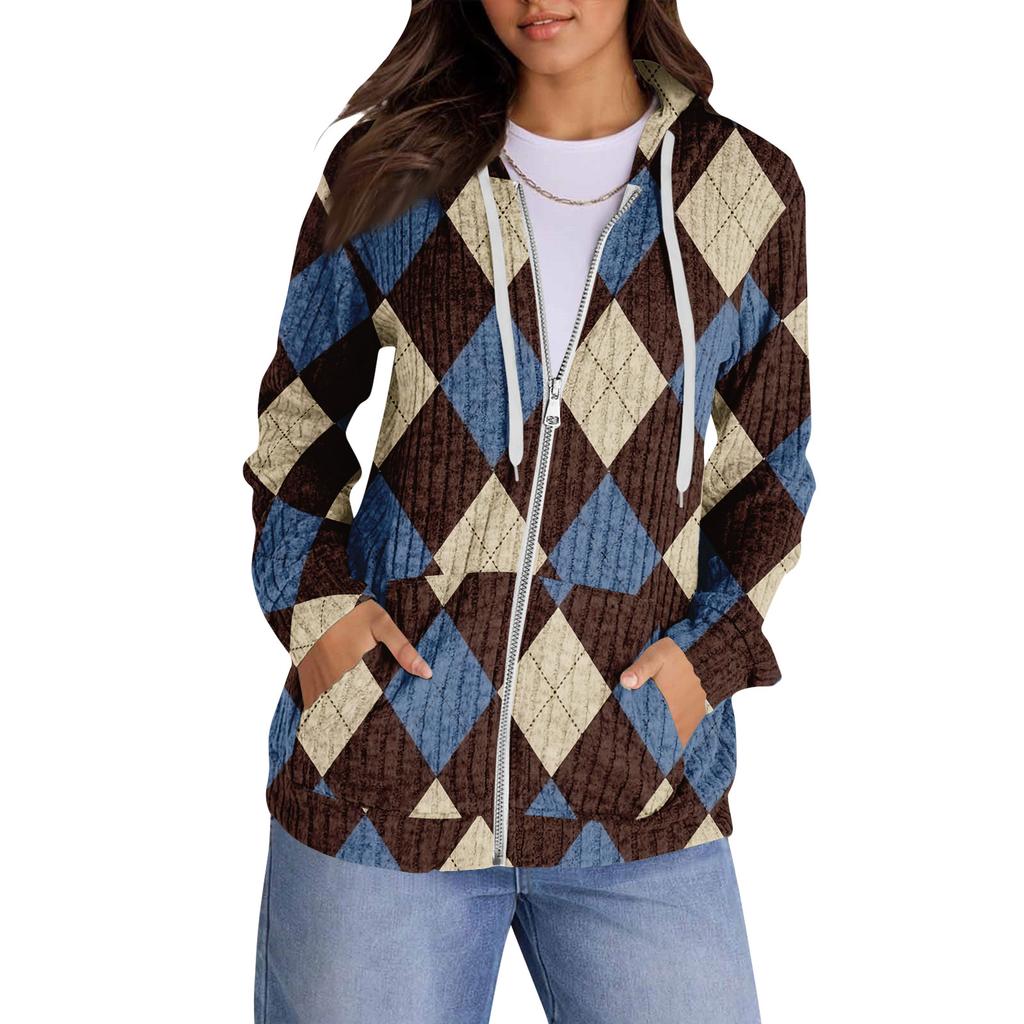 Mikiny pro ženy Trendy topy Ležérní Podzimní Móda Mikina s dlouhým rukávem S kapsami Svetr Lehký