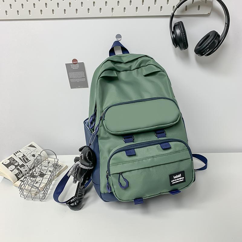 Schoolbag, Japanese Dark Functional Backpack for Men, Large Capacity INS Trendy Workwear Backpack, School Bag for Girls, Student Laptop Bag, Trendy