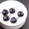 Amethyst & Achat Herz Halskette: Natürlicher Stein 20mm Anhänger Schlüsselanhänger Zubehör