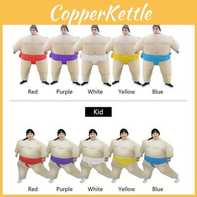 Divertente e Bizzarro Costume Gonfiabile da Lottatore di Sumo Perfetto Per Feste e Cosplay
