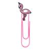 Bunter Flamingo Lesezeichen & Büroklammer Schmuck - Niedliches DIY Metall Schreibwaren Geschenk