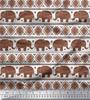 Soimoi Japan Crepe Satin Fabric Aztec & Tribal Elephant Ethnic Print Sewing Fabric Metre 42 Inch