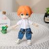 8 Styles Doll Shirt Leggings White Doll T-shirt Tops  1/11 Ob11 Dolls/1/12 Bjd Dolls