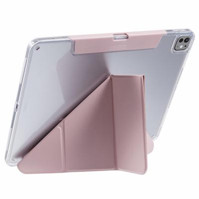 MUTURAL Pour iPad Pro 13 (2024) Étui Stand Origami Couverture Intelligente en Cuir pour Tablette Emplacement Rétractable pour Stylo