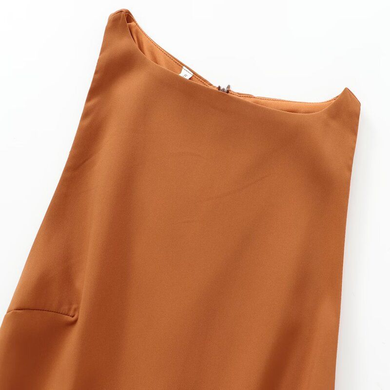Fashion Style 2024 Autumn New Women's Clothing Casual Silm with Belt Stretch Sleeveless Tops 8698777