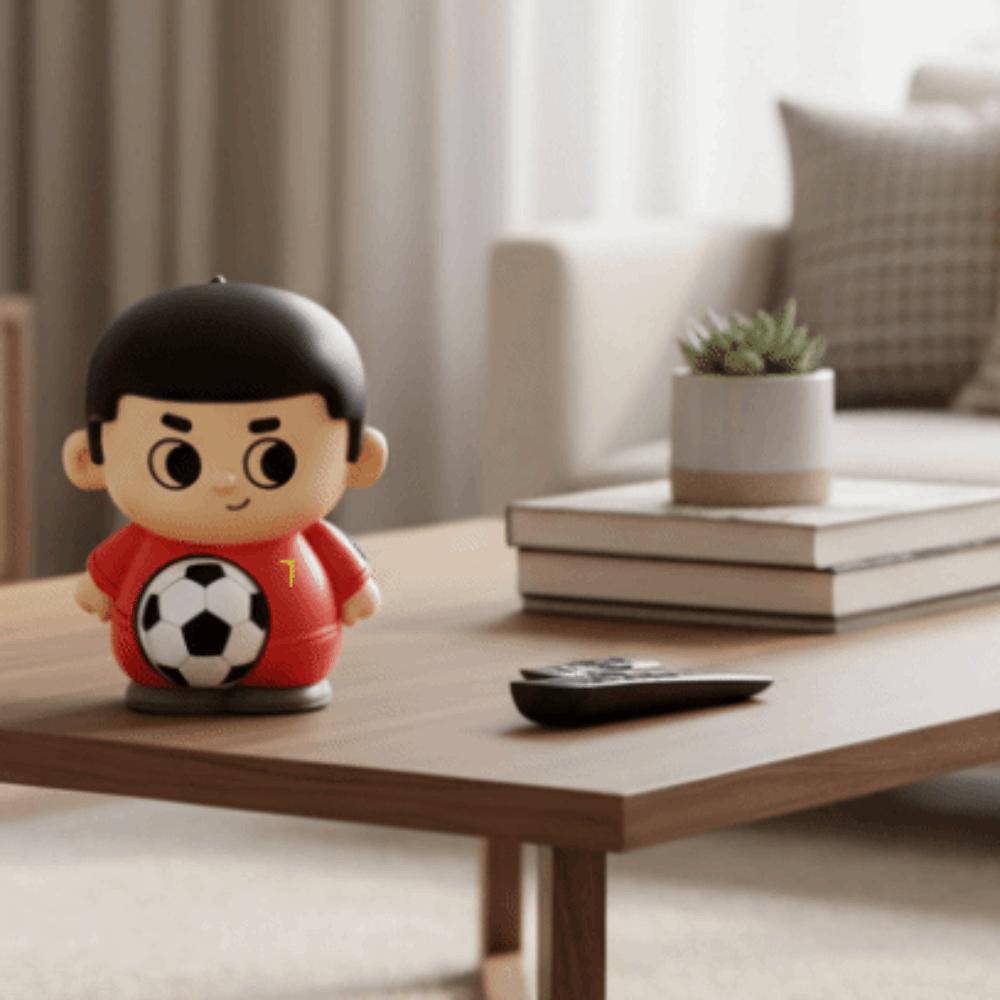 Rebound Football Player Pinch Toy Press Football Squeeze Toy Decompression Toy Backpack Pendant
