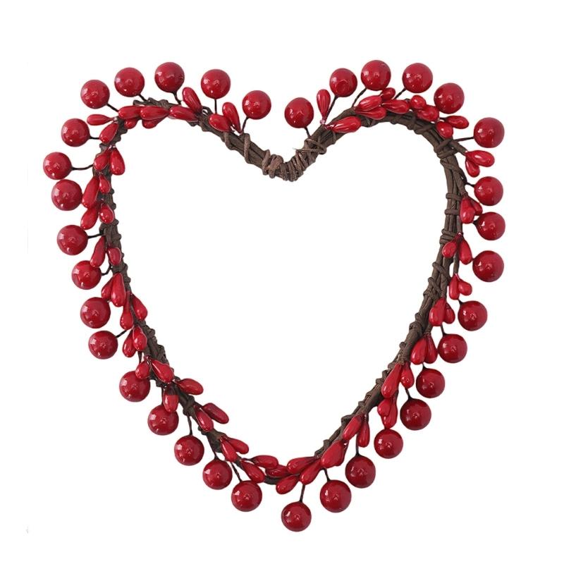 

Heart Berries Candle Holders Rings for Valentine s Day Party Wedding Kitchen Tables Centerpieces Valentine Candle Rings