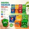 Dr Pepper x NeeDoh Cubuleț Nice Squishy Moale Strivibil Cubuleț Fidget Relief Stres Alinarea Anxietății Jucărie Senzorială pentru Copii și Adulți