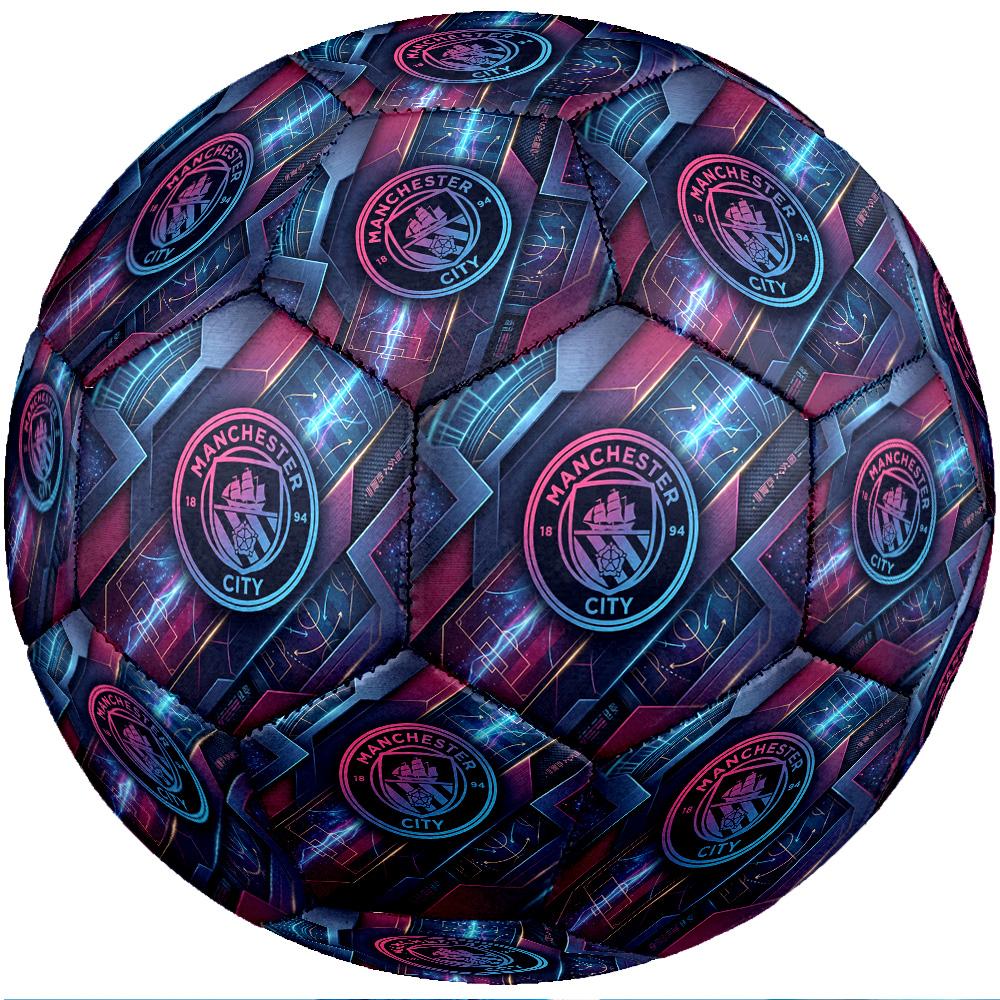 Manchester City Thema Fußballball Größe 5 Fußballball Weiche Haptik Professioneller Trainingsfußball für Outdoor-Sportarten