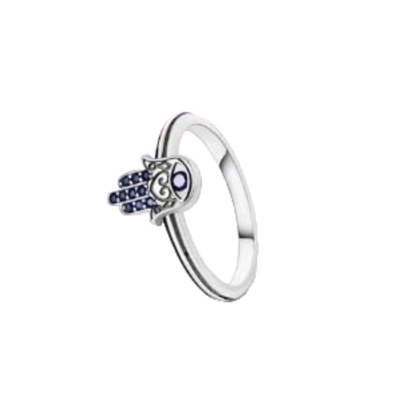 New Disney Fashion Sun Sapphire Couple Fit Pandora Birthday Gift Valentine's Day Limited Edition Ring
