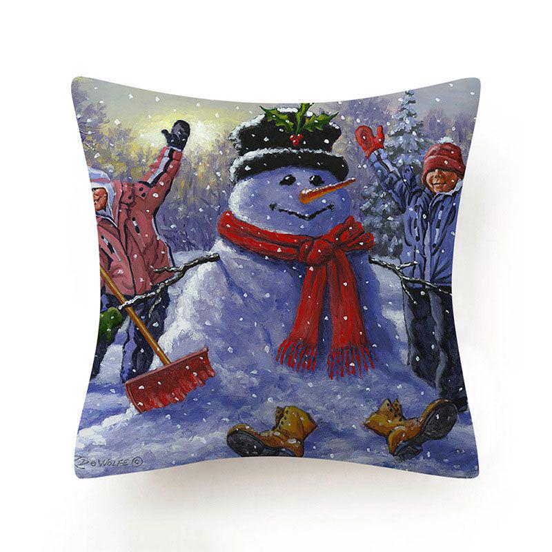 Stylish And Unique Christmas Snowman Pillow Case Perfect For Holiday Home Decor