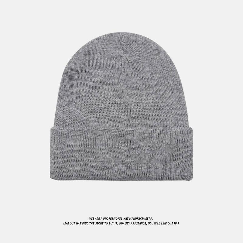 Autumn and Winter Fashion Versatile Ear Protection Large Head Circumference Cold Hat Men's Japanese Solid Color Warm Baotou Woolen Hat