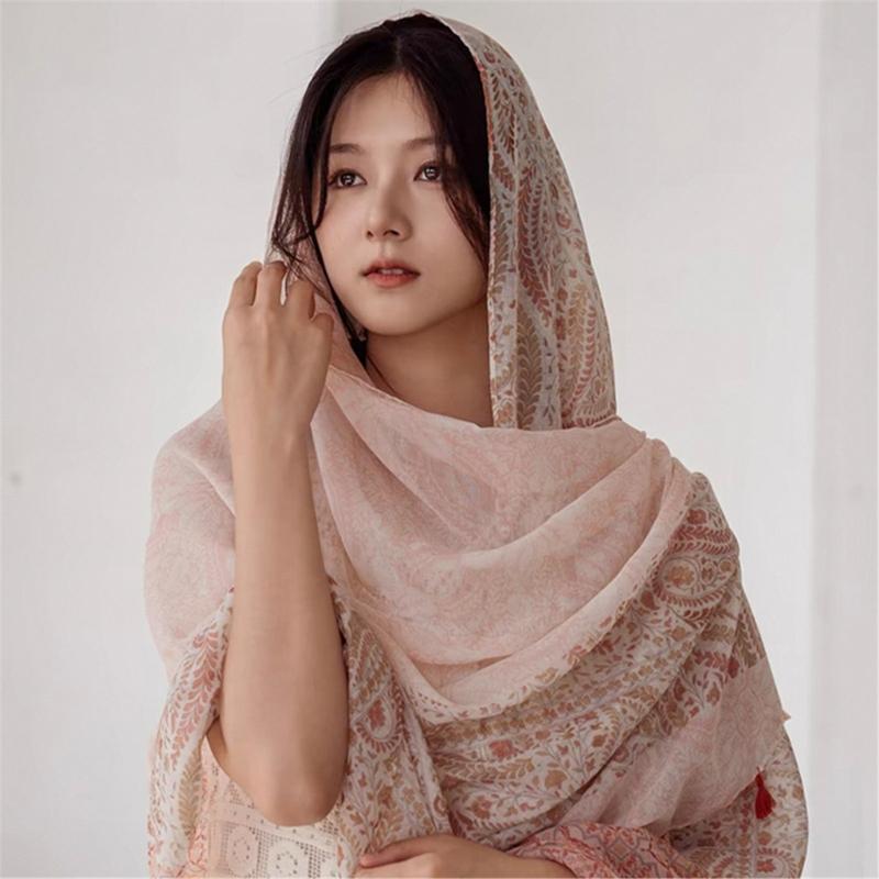Elegant Light weight Scarf Shawl Wrap Fashionable Polyester Scarf Shawl for Social Event