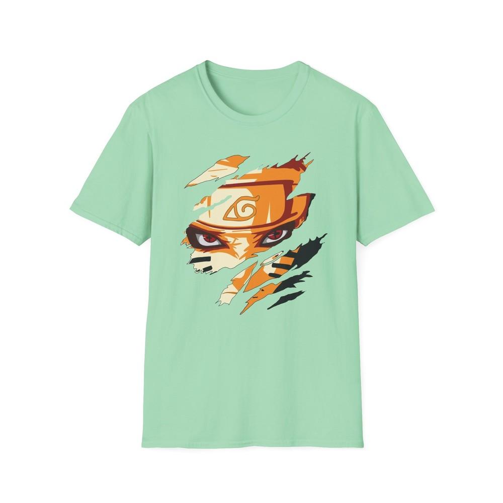 Unisex Jl Anime TShirt Softstyle Back Front Printed Naruto Hero Of The Leaf