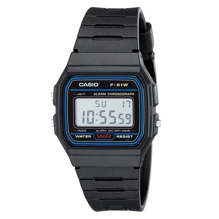 Casio Watch Standard Digital F-91W-1 (Black)