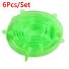 6 Pcs/Set Reusable Silicone Covers Caps Adaptable Silicone Lids For Cans Food Dishes Fresh-keeping Kitchen Accessories Utensils