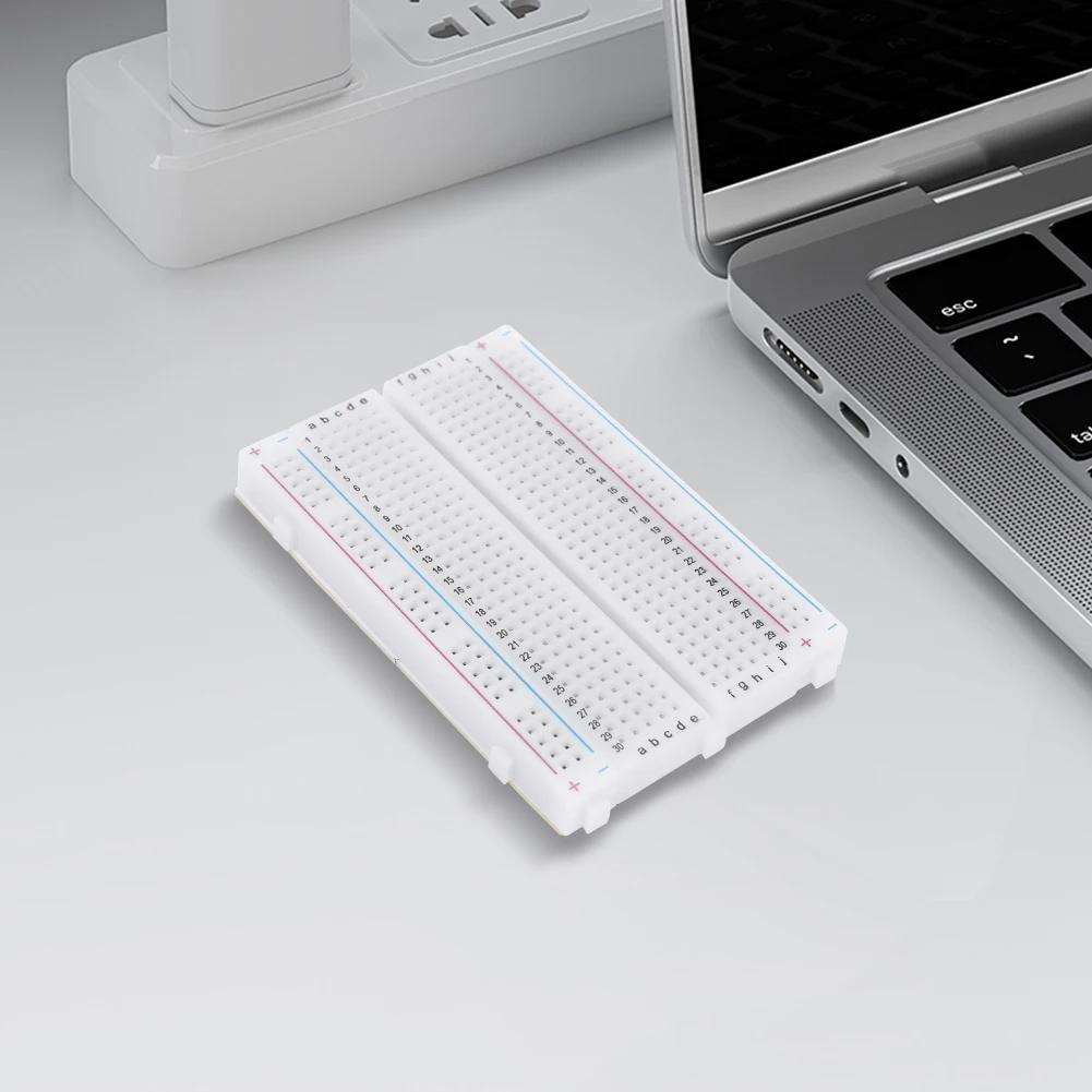 400 Lötpunkte Lötfreies PCB Breadboard Spleißbar Universelles Test-Protoboard DIY Mini Breadboard für Bus-Test Leiterplatte