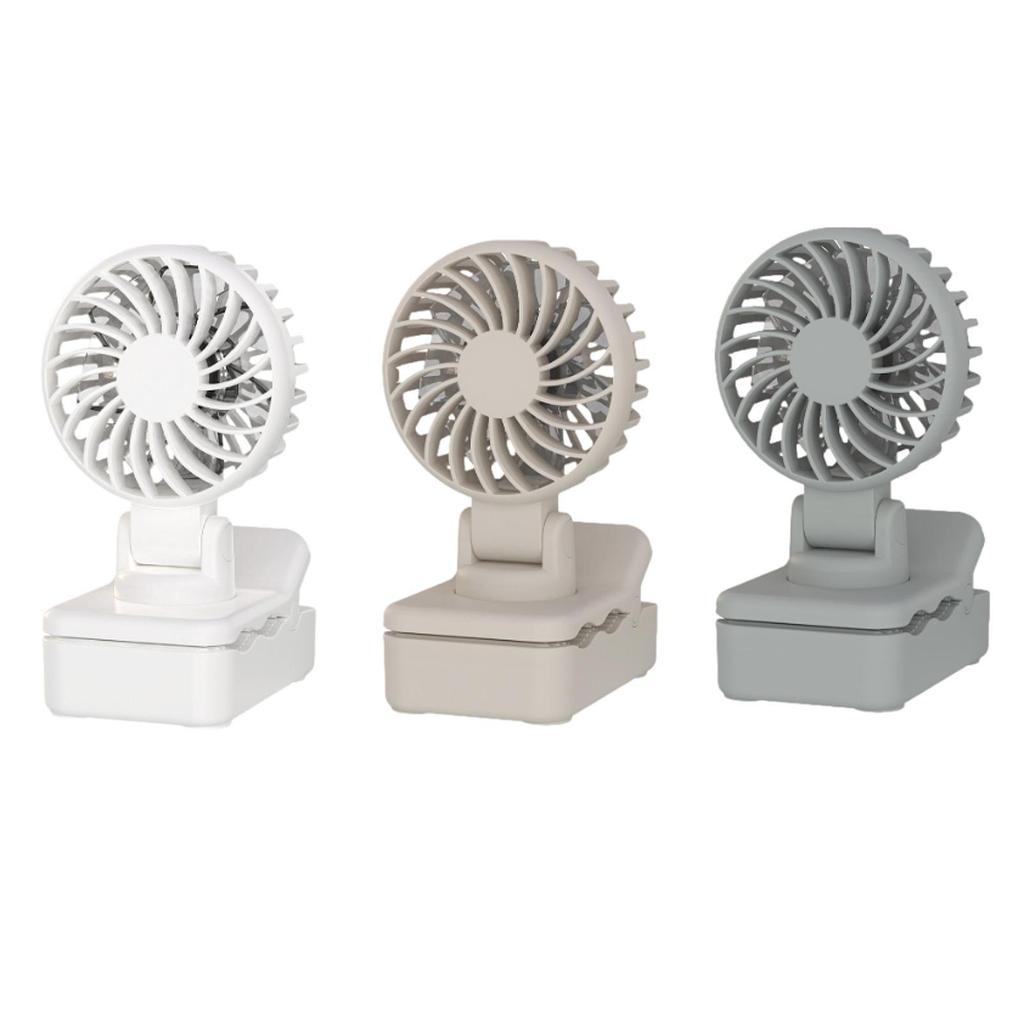 Portable Clip on Fan Mini Personal Desk Fan 3 Speeds Adjustable Strong Wind Small for Office Climbing Dorm Bedroom Hiking