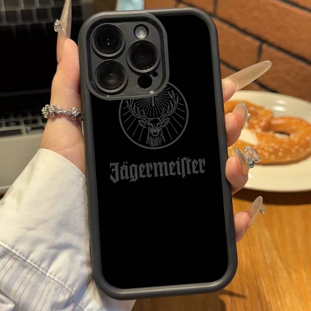 Heiße J-Jagermeisters Hüllen für iPhone 17 16 15 14 13 12 11 Pro Max Plus Schwarze Vollabdeckung TPU Stoßfeste Hülle
