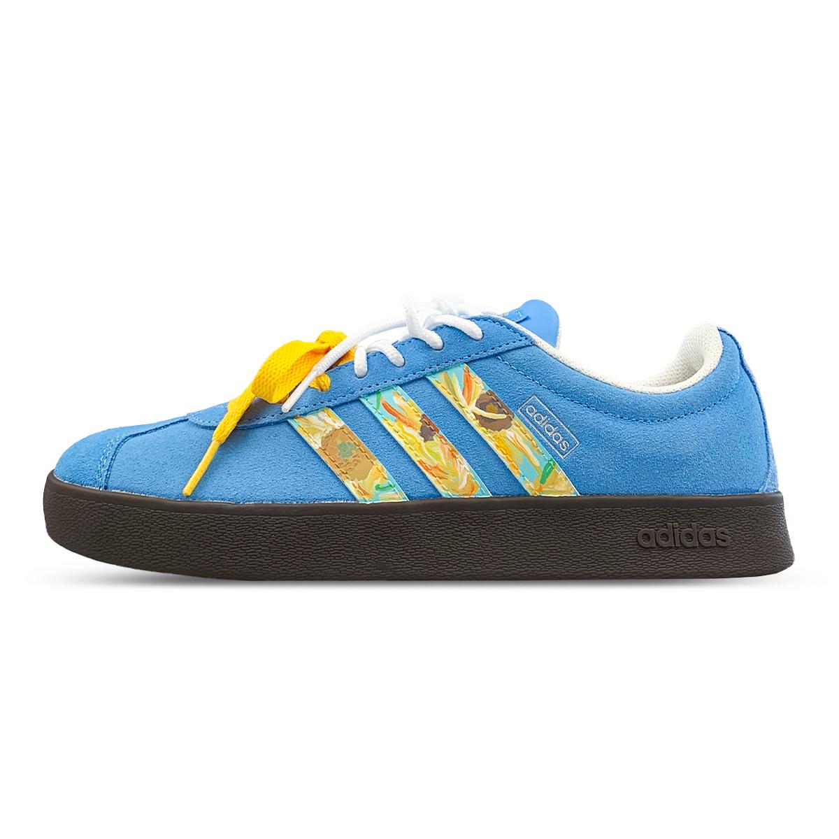 Adidas VL COURT 2.0 Low top German Army Trainers Unisex Yellow Blue JI0496(Team1298-) 42