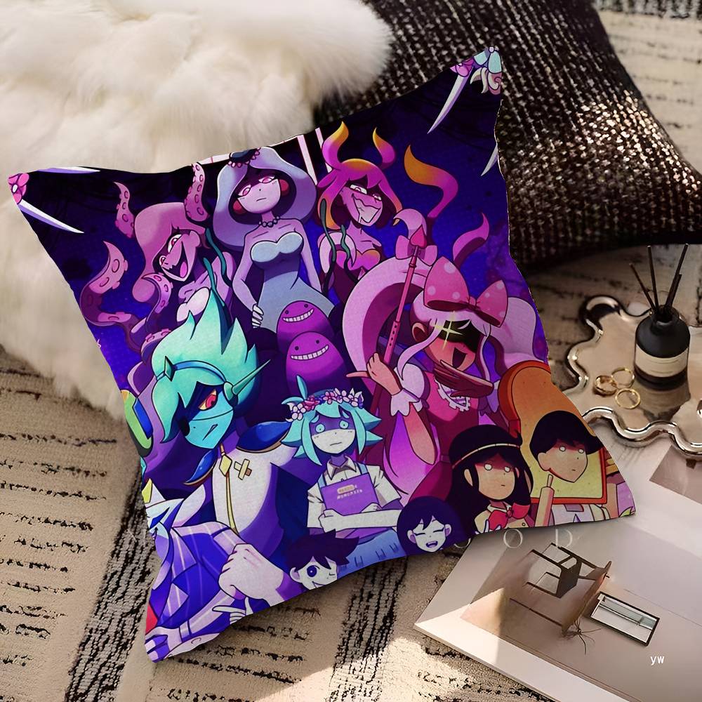 OMORI GAME Pillow Anime Pillow Sofa Bed Head Pillow Cover Cushion Cover 45x45 Cm Fashion