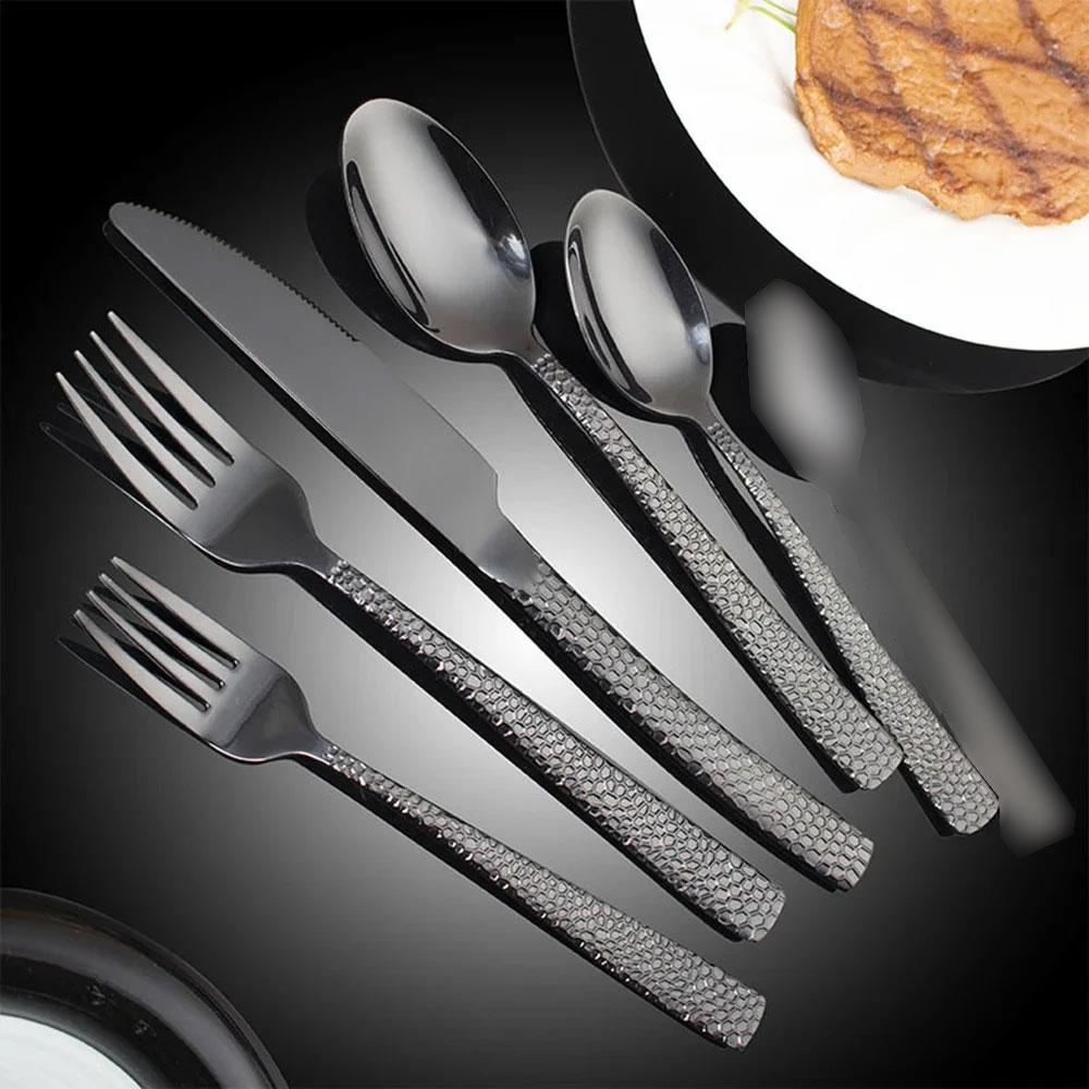 Luxury 5pcs Stainless Steel Cutlery Set