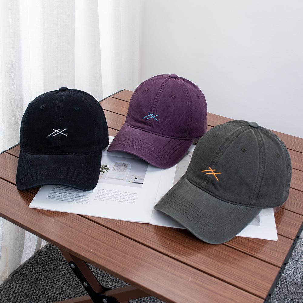 Casual Simple Embroidered Baseball Cap Children's Autumn New Couple Cap Versatile Face Small Soft Top Hat