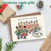 12pcs/set Quirky Christmas Countdown Gift Card Set Separate Postcard Set Christmas Card Set  Party