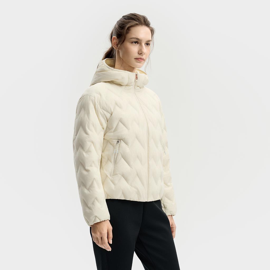 FILA Fitness Series Simple Fashion Casual Sports Warm Comfortable Versatile Short Thin Down Jacket Women outerwear White A11W541912FIV