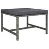 Vidaxl 6-Cz. Garden Lounge Set, Cushions, PE Rattan, Grey