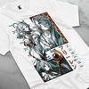 Frieren T-shirt Beyond Journey's End Fern Stark Girl Anime T-shirt for Men 100% Cotton Casual Short-sleeved High-quality Top