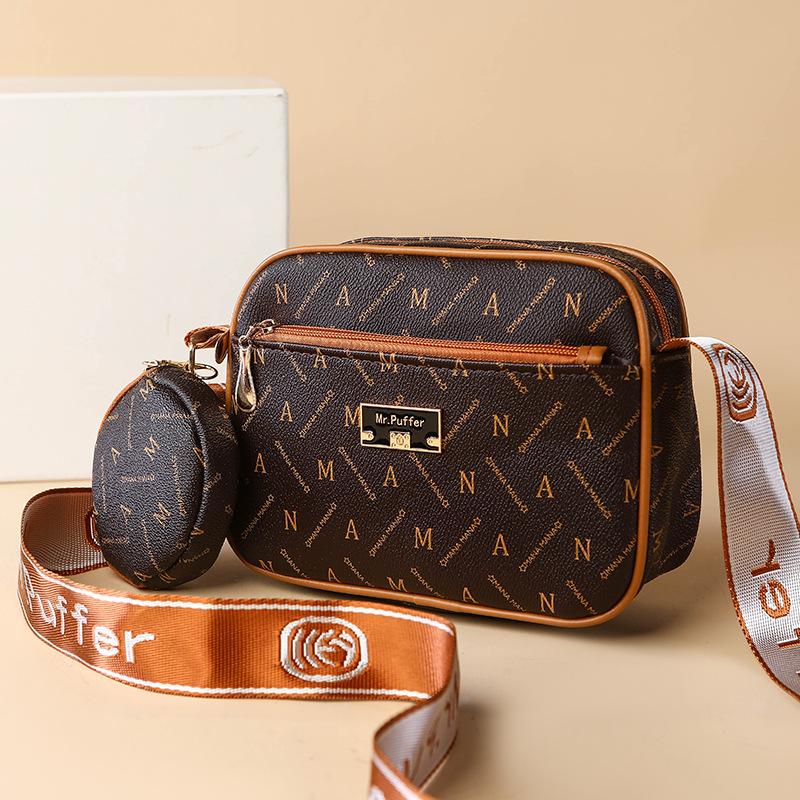 

Новая женская сумка с контрастным цветным принтом, повседневный рюкзак через плечо, сумка через плечо, комплект из двух предметов для матери и ребенка