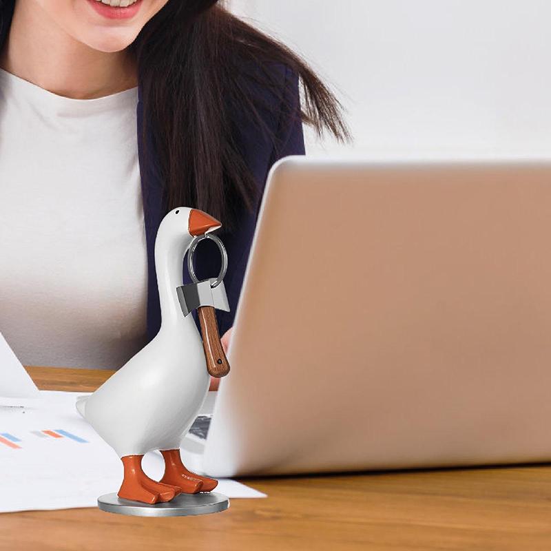 Magnetic Goose Key Holder Cute Home Decor Room Office Table Desk Decor Aesthetic Funny Bedroom Decor Housewarming Gifts