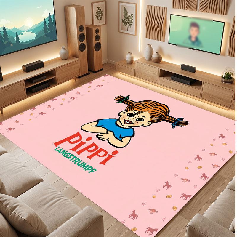 Pippi Longstocking Rug Soft Thick Non Slip Floor Carpet for Bedroom Living Room Home Decor